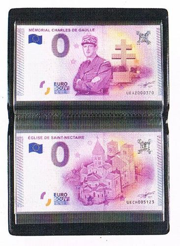 Album 0 Euro souvenir de poche comprenant 20 feuilles reliées