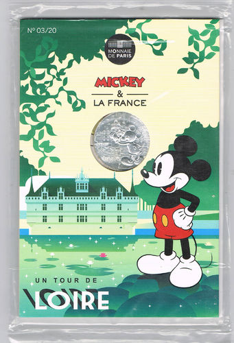 Pièce 10 Euros argent 2018 Mickey Un tour de Loire Promo