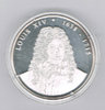Médaille argent 999% Louis XIV 1638  les Rois de France