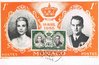 Carte Monaco mariage P. Rainier III et P. Grace Patricia 1956