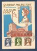 Carte postale philatélique de Monaco 8e bourse 1957