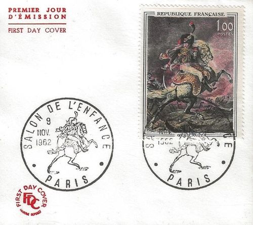 Enveloppe Officier de chasseurs Garde de Théodore Géricault