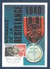 Carte maximum médaille de la résistance Française 1940 Anniversaire