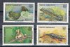 Timbres Turkiye Cumhuriyeti Série 4 timbres Crapaud Lézard Promotion