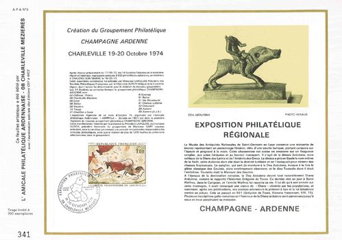 Feuillet CEF N°3 Grotte préhistorique de Lascaux Champagne-Ardenne