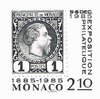 Epreuve souvenir Principauté de Monaco centenaire 1er timbre