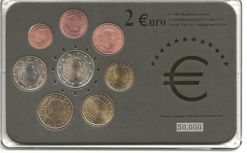 Série Coin Set complète 9 pièces dont 2Euro Luxembourg 2004