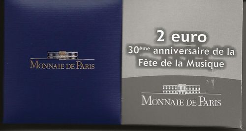 Pièce de 2 Euro Française Fête de la musique 21 juin 2011