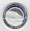 Médaille coloré le TGV les Fleurons Français Matière Cuivre argenté