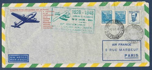 Enveloppe éditée spécialement par Air France 1948