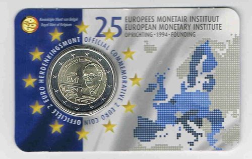 Pièce 2euro Belgique 2019 Commémorant Institut monétaire