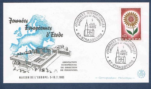 Enveloppe Europa Journées Européennes d'Etude Maison 1965