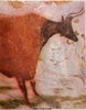 Enveloppe Grotte de Lascaux Vache à tête noire et à corps rouge