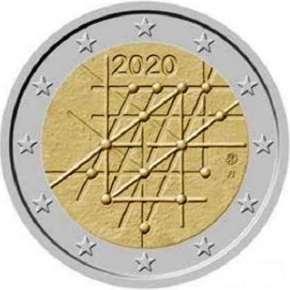 Pièce 2020 de 2€ Finlande 100 ans de l'université de Turku
