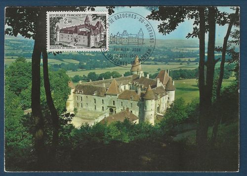 Carte postale 1972 Château de Bazoches du Morvand