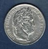 Pièce 5 Francs argent 1841W Louis Philippe 1er roi des Français