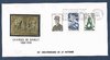 Enveloppe De Gaulle timbre gaufré OR arc de Triomphe