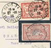 Lettre oblitérée France avec un timbre Merson N°119