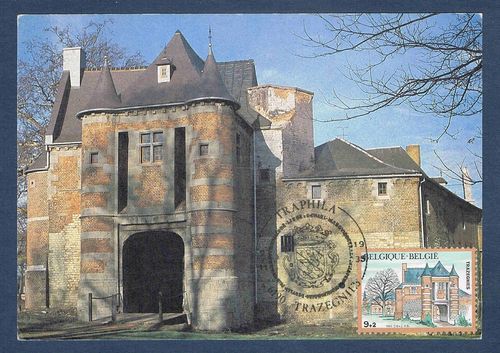 Carte postale de Belgique 1985 Château de Trazegnies