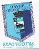 Enveloppe splendide le Havre Athletic Club Expo'Foot '86