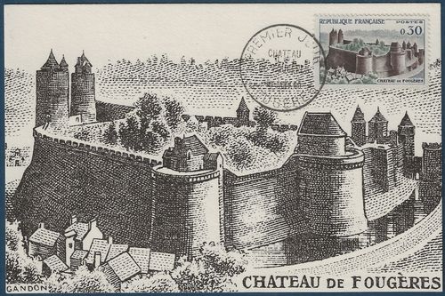 Carte postale Château de Fougères Citadelle Duché de Bretagne