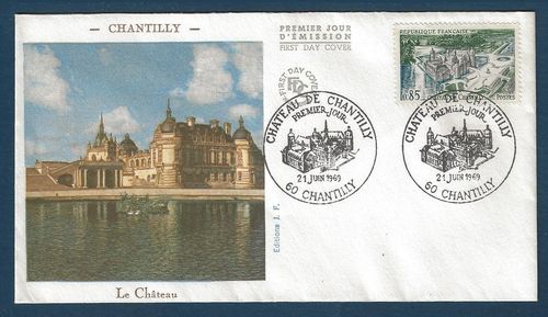 Château de Chantilly Oblitération 21 juin 1969 Chantilly