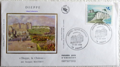 Enveloppe 1999 Château Dieppe Seine-Maritime le château 76 Dieppe