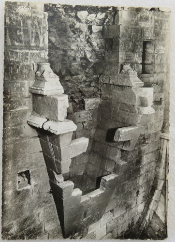 Carte postale château de Salbart cheminée. Déstockage