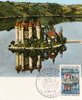 CHÄTEAU Carte postale philatélique Château de VAL LANOBRE