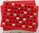 Lot 10 plateaux feutrine rouge comprenant 70 cases carrées