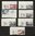 Série touristique 1955 rare non dentelée sept timbres Région Nice