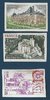 Série trois timbres non dentelée Château de Malmaison