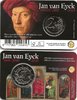 Pièce de 2 euros rare Belgique 2020 Portrait de JAN VAN EYCK