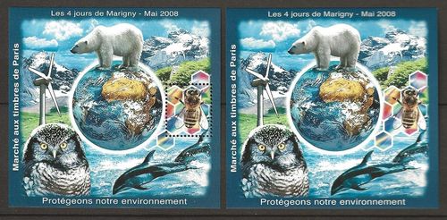Blocs des quatre jours de Marigny 2008 La paire Protégeons notre environnement