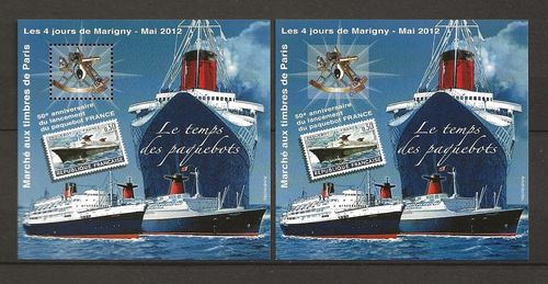 Blocs des quatre jours de Marigny 2012 La paire le temps des paquebots