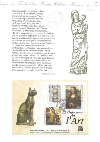 Document Chefs-d'oeuvre de L'Art Philexfrance L.de Vinci