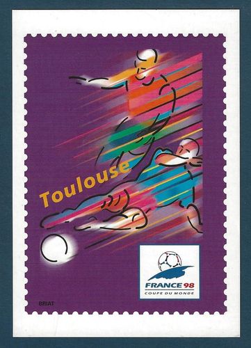 Entier Postal Prêt à poster France 98 Coupe du Monde Toulouse
