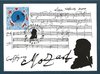 Carte d'Art Mozart Wolgang Amadeurs Mozart 1756-1791 Symphonie Jupiter