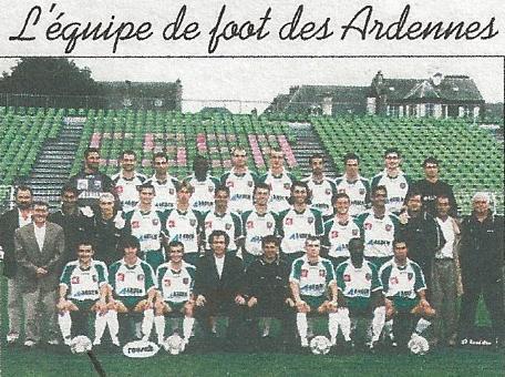 Enveloppe prêt à poster illustrée L'équipe foot des Ardennes Sedan