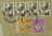 Lettre 1949 recommandée timbres Coq Gaulois D'Alger type 15 FR brun