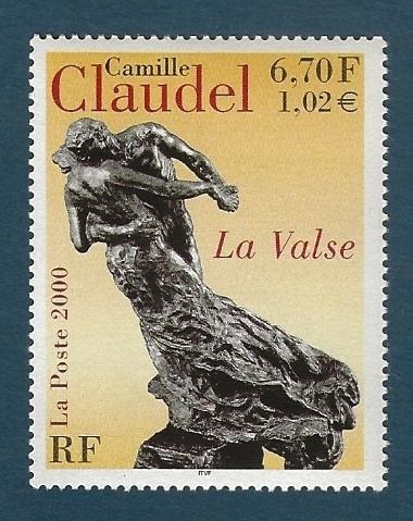 Timbre artistique Sculpture la Valse Camille Claudel N°3309