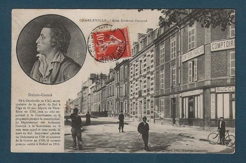 Carte postale ancienne Charleville Rue Dubois-Crancé