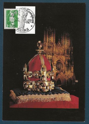 Carte philatélique Comité des Fêtes Johanniques Ville de Reims