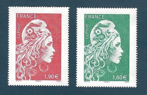 Timbres luxe issus du carnet Maxi Marianne l'engagée