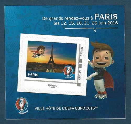 Bloc adhésif 2016 rendez-vous à PARIS L'UEFA FOOT FRANCE