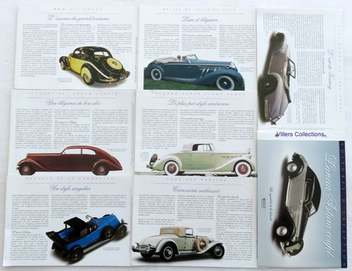 Lot 20 brochures Voitures anciennes années trente Peugeot