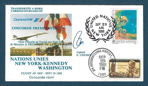 Enveloppe Visite Nations Unies New York KENNEDY WASHINGTON