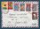 Lettre Par Avion comprenant 7 timbres République du Sénégal