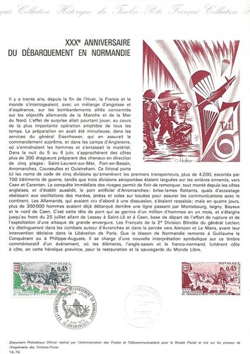 Document historique Anniversaire du Débarquement en Normandie