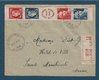 Lettre timbre N°833A la bande Centenaire du Timbre 1949